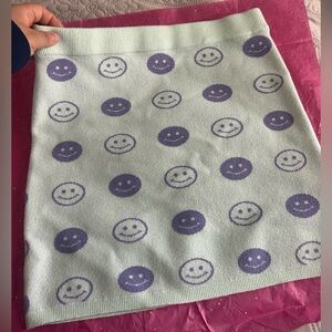 Purple Smiley Face Skirt